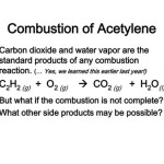 Balanced Chemical Equation For The Complete Combustion Of Acetylene Gas