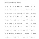 Balancing Chemical Equations Phet Worksheet Answer Key