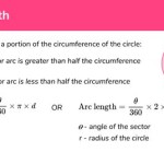 Equation For Arc Length Of A Circle