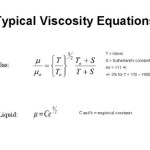 Equation For Viscosity