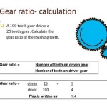 Gear Ratio Equation Teeth