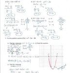 Graphing Quadratic Equations Worksheet Kuta