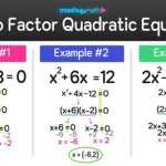 How To Factor Quadratic Equations With A Number In Front