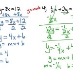 How To Solve For X In Y Mx B Equation