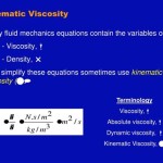 Kinematic Viscosity Equation