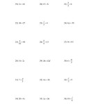 One Step Equations Multiplication And Division Kuta