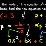 Roots Of Quadratic Equation Alpha Beta Formula