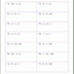 Two Step Equations Multiplication And Division Worksheet Pdf