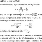 Van Der Waals Equation Solve For R