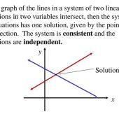 can a system of linear equations have exactly two solutions justify
